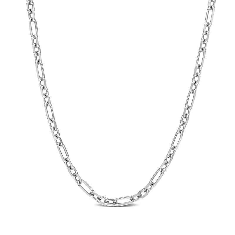 3.0mm Figaro Chain Necklace in Sterling Silver|Peoples Jewellers