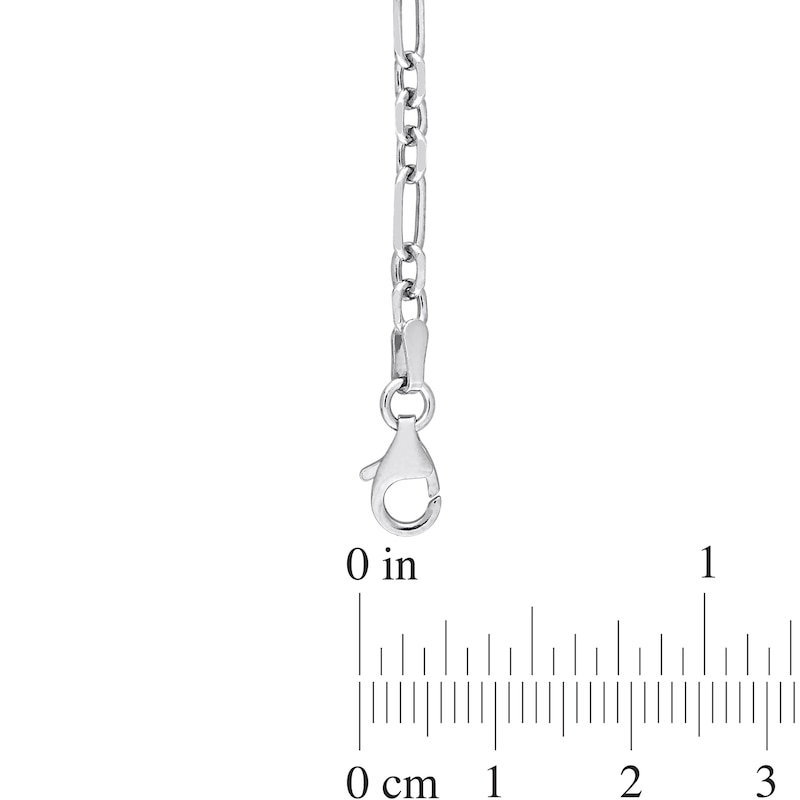 Main Image 4 of 3.0mm Figaro Chain Necklace in Sterling Silver