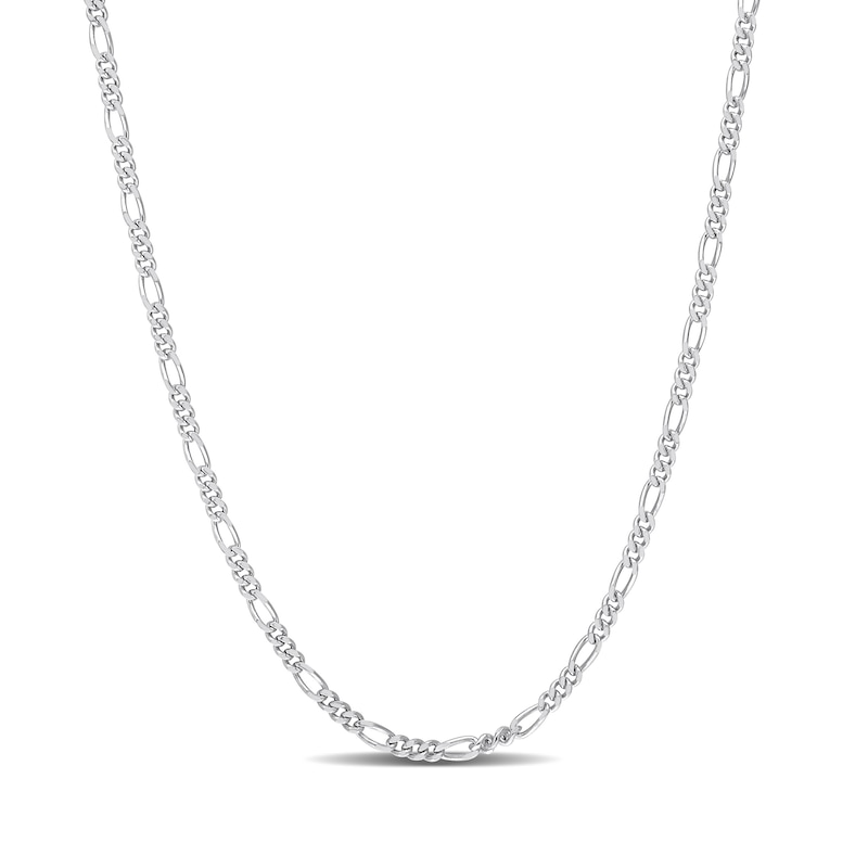 Main Image 1 of 2.2mm Figaro Chain Necklace in Sterling Silver - 20"