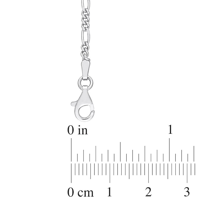 Main Image 4 of 2.2mm Figaro Chain Necklace in Sterling Silver - 20"