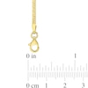 Thumbnail Image 4 of 2.0mm Herringbone Chain Necklace in Sterling Silver with Yellow Rhodium - 16"