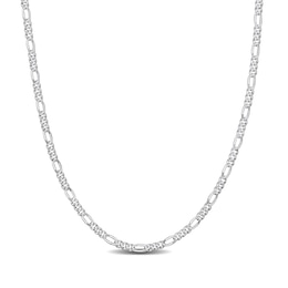 2.2mm Figaro Chain Necklace in Sterling Silver