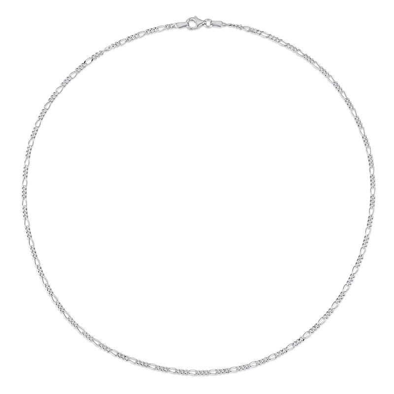 Main Image 3 of 2.2mm Figaro Chain Necklace in Sterling Silver