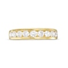 1.00 CT. T.W. Certified Lab-Created Diamond Nine Stone Anniversary Band in 14K Gold (F/SI2)