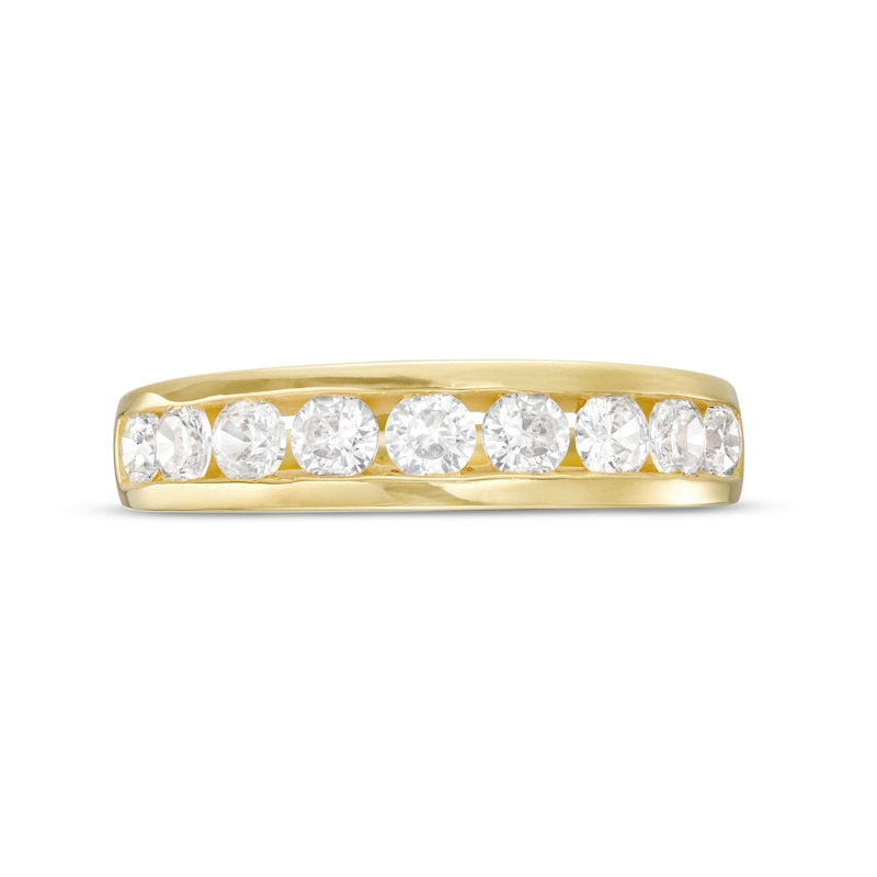 1.00 CT. T.W. Certified Lab-Created Diamond Nine Stone Anniversary Band in 14K Gold (F/SI2)