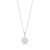 Thumbnail Image 1 of 0.25 CT. T.W. Multi-Diamond Flower Pendant in 10K White Gold