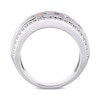 Thumbnail Image 5 of Baguette Multi-Colour Lab-Created Sapphire Channel-Set Band in Sterling Silver