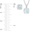 Thumbnail Image 5 of 7.0mm Aquamarine Solitaire Pendant and Stud Earrings Set in Sterling Silver