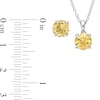 Thumbnail Image 5 of 7.0mm Citrine Solitaire Pendant and Stud Earrings Set in Sterling Silver
