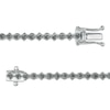 Thumbnail Image 3 of 0.96 CT. T.W. Black Diamond Line Bracelet in Sterling Silver – 7.25"