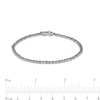 Thumbnail Image 4 of 0.96 CT. T.W. Black Diamond Line Bracelet in Sterling Silver – 7.25"