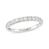 0.46 CT. T.W. Diamond Engravable Anniversary Band in Sterling Silver (1 Line)
