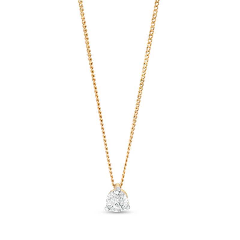 Main Image 1 of 0.50 CT. Certified Canadian Diamond Solitaire Pendant in 14K Gold (I/I2)