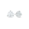 CT. T.W. Certified Canadian Diamond Solitaire Stud Earrings in 14K White Gold (I/I2
