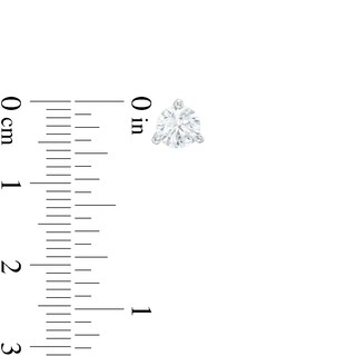CT. T.W. Certified Canadian Diamond Solitaire Stud Earrings in 14K White Gold (I/I2