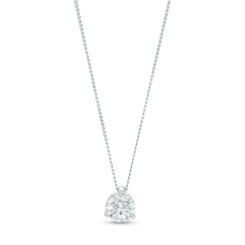 Main Image 1 of 0.50 CT. Certified Canadian Diamond Solitaire Pendant in 14K White Gold (I/I2)