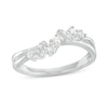 Thumbnail Image 0 of 0.16 CT. T.W. Diamond Crossover Split Shank Promise Ring in Sterling Silver