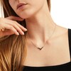 Thumbnail Image 1 of 0.50 CT. T.W. Black Diamond Chevron Necklace in Sterling Silver – 18.75"