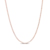 Thumbnail Image 0 of 1.5mm Bead Chain Necklace in Sterling Silver with Rose-Tone Flash Plate - 20"