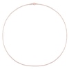 Thumbnail Image 3 of 1.5mm Bead Chain Necklace in Sterling Silver with Rose-Tone Flash Plate - 20"