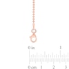 Thumbnail Image 3 of 1.5mm Bead Chain Necklace in Sterling Silver with Rose-Tone Flash Plate - 20"