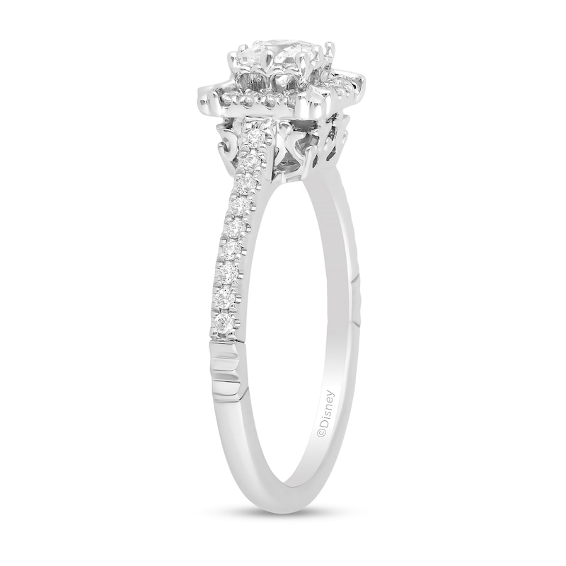 Enchanted Disney Majestic Princess 0.69 CT. T.W. Diamond Frame Engagement Ring in 14K White Gold