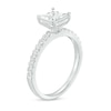 Thumbnail Image 2 of 0.69 CT. T.W. Princess-Cut Diamond Engagement Ring in 10K White Gold (I/I2)