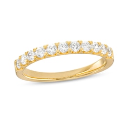 0.50 CT. T.W. Certified Diamond Eleven Stone Anniversary Band in 14K Gold (I/SI2)