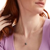 Thumbnail Image 2 of Black Tahitian Cultured Pearl and Diamond Accent Frame Pendant in 14K White Gold