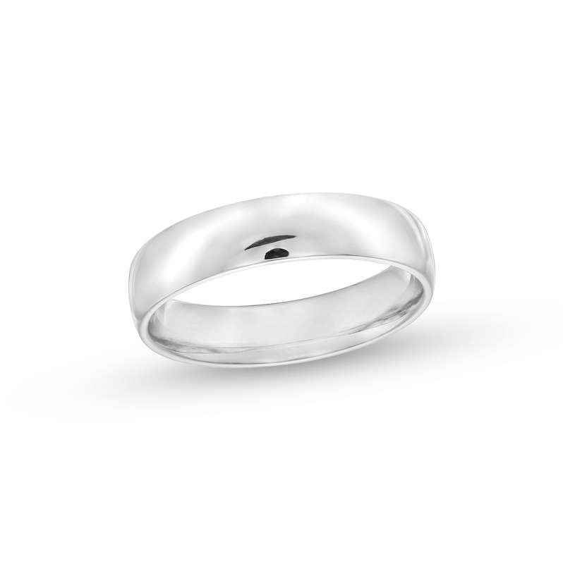 Main Image 1 of Men's 5.0mm Comfort Fit Wedding Band in Platinum