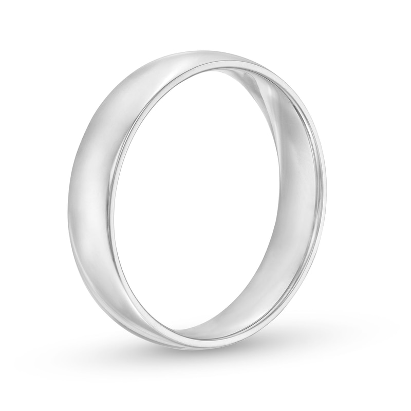Main Image 3 of Men's 5.0mm Comfort Fit Wedding Band in Platinum