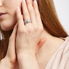 Thumbnail Image 2 of 0.93 CT. T.W. Quad Princess-Cut Diamond Frame Bridal Set in 10K White Gold (H/I1)