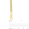Thumbnail Image 2 of 4.4mm Curb Chain Anklet in Sterling Silver in Gold-Tone Flash Plate - 9"