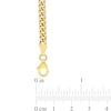 4.4mm Curb Chain Anklet in Sterling Silver in Gold-Tone Flash Plate - 9"
