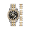 Thumbnail Image 2 of Men's Citizen Eco-Drive® Crystal Two-Tone Chronograph Watch with Black Dial and Bracelet Box Set (Model: AT2454-65E)