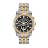 Thumbnail Image 3 of Men's Citizen Eco-Drive® Crystal Two-Tone Chronograph Watch with Black Dial and Bracelet Box Set (Model: AT2454-65E)