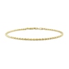 Thumbnail Image 0 of 2.2mm Rope Chain Anklet in Sterling Silver with Gold-Tone Flash Plate - 9"
