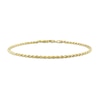Thumbnail Image 1 of 2.2mm Rope Chain Anklet in Sterling Silver with Gold-Tone Flash Plate - 9"