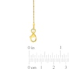Thumbnail Image 3 of 1.0mm Ball Chain Anklet in Sterling Silver with Gold-Tone Flash Plate - 9"