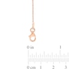 Thumbnail Image 3 of 1.0mm Ball Chain Anklet in Sterling Silver with Rose-Tone Flash Plate - 9"