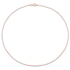 Thumbnail Image 3 of 1.5mm Bead Chain Necklace in Sterling Silver with Rose-Tone Flash Plate - 16"