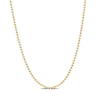1.5mm Bead Chain Necklace in Sterling Silver with Yellow Gold Flash Plate - 20"
