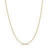Thumbnail Image 1 of 1.5mm Bead Chain Necklace in Sterling Silver with Gold-Tone Flash Plate - 20"