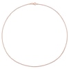 Thumbnail Image 3 of 1.5mm Bead Chain Necklace in Sterling Silver with Rose-Tone Flash Plate
