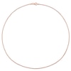 Thumbnail Image 2 of 1.5mm Bead Chain Necklace in Sterling Silver with Rose-Tone Flash Plate