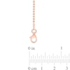 Thumbnail Image 3 of 1.5mm Bead Chain Necklace in Sterling Silver with Rose-Tone Flash Plate