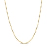 Thumbnail Image 1 of 1.5mm Bead Chain Necklace in Sterling Silver with Gold-Tone Flash Plate