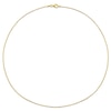 Thumbnail Image 3 of 1.5mm Bead Chain Necklace in Sterling Silver with Gold-Tone Flash Plate