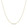 1.0mm Bead Chain Necklace in Sterling Silver with Yellow Gold Flash Plate