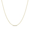 1.0mm Bead Chain Necklace in Sterling Silver with Gold-Tone Flash Plate